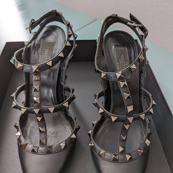 Valentino Rockstud Noir heels - Picture 2 of 12